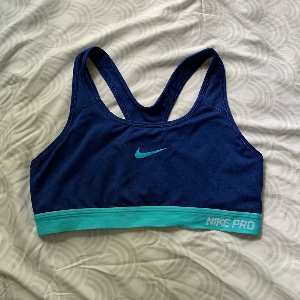 Nike Dri-Fit Medium Sports Bra, Blue